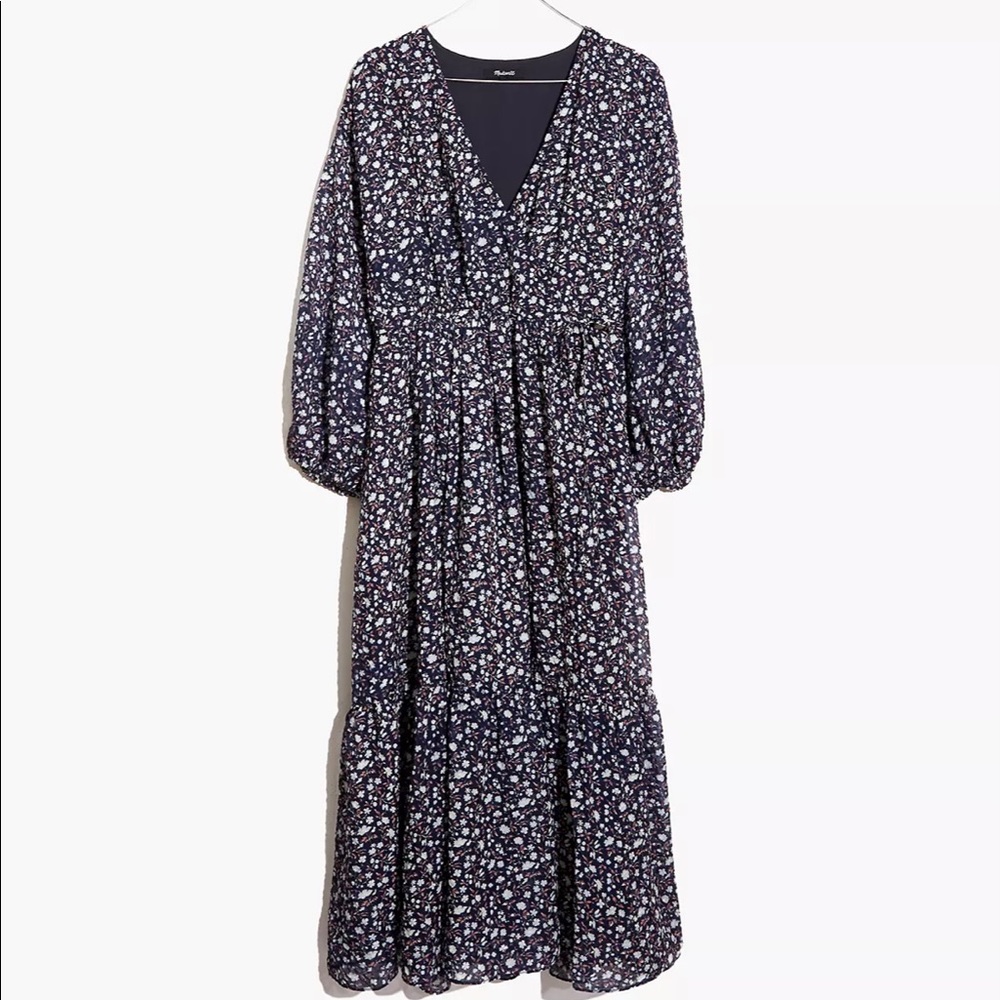 Madewell midi wrap dress NWT